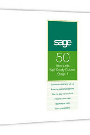 Cover of Sage 50 Accounts 2008 Self Study Course