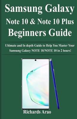 Book cover for Samsung Galaxy NOTE 10/NOTE 10 PLUS Beginners Guide