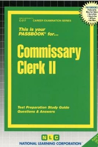 Cover of Commissary Clerk II