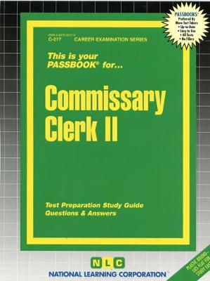 Book cover for Commissary Clerk II