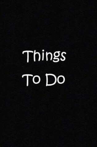 Cover of things to do