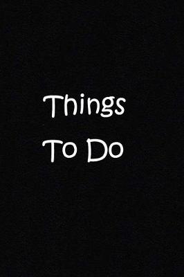 Book cover for things to do