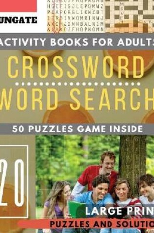 Cover of Crossword and Wordsearch books for adults