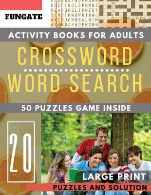 Cover of Crossword and Wordsearch books for adults