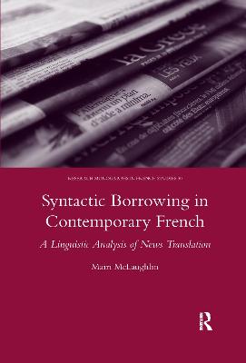 Cover of Syntactic Borrowing in Contemporary French