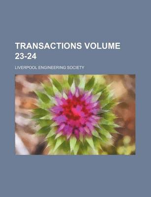 Book cover for Transactions Volume 23-24