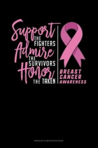 Cover of Support The Fighters Admire The Survivors Honor The Taken Breast Cancer Awareness