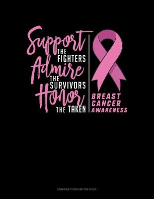 Cover of Support The Fighters Admire The Survivors Honor The Taken Breast Cancer Awareness