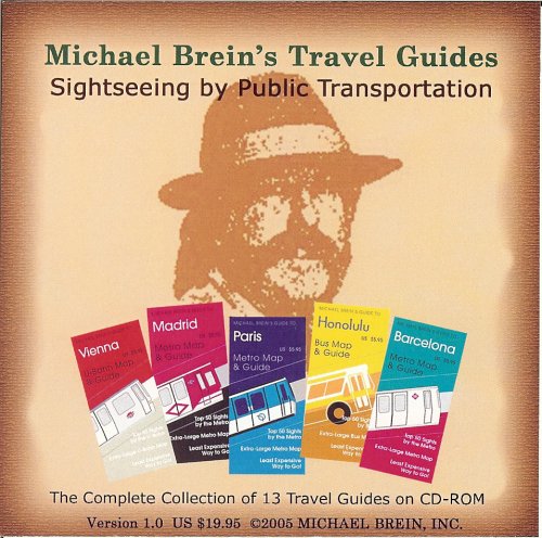 Book cover for Michael Brein Travel Guides to Sightseeing by Public Transportation