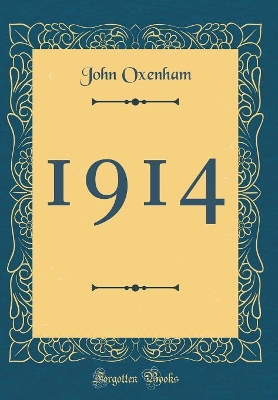 Book cover for 1914 (Classic Reprint)