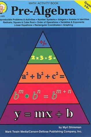 Cover of Pre-Algebra, Grades 5 - 8