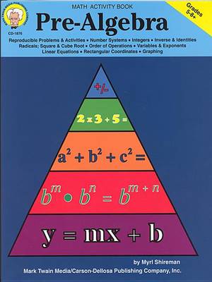 Book cover for Pre-Algebra, Grades 5 - 8