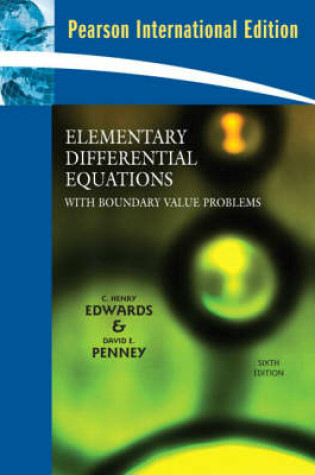 Cover of Elementary Differential Equations with Boundary Value Problems