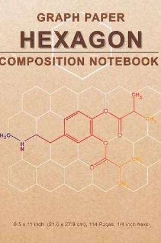 Cover of Graph Paper Hexagon Composition Notebook