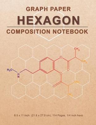 Book cover for Graph Paper Hexagon Composition Notebook