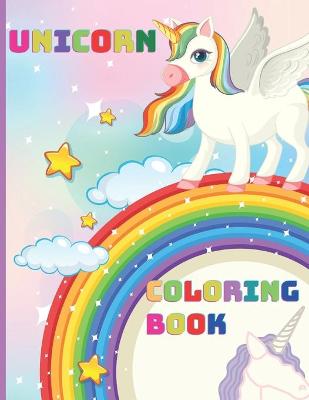 Book cover for Unicorn Coloring Book