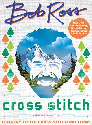 Book cover for Bob Ross Cross Stitch