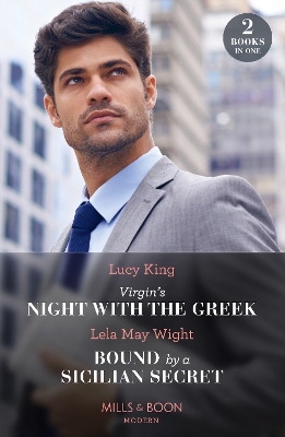 Book cover for Virgin's Night With The Greek / Bound By A Sicilian Secret
