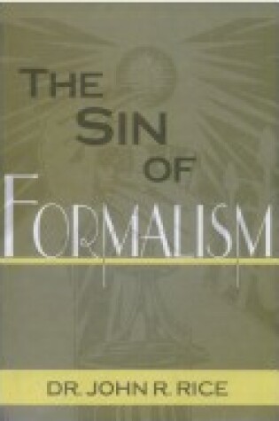 Cover of The Sin of Formalism