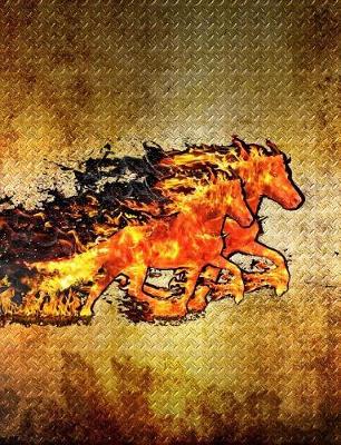 Book cover for Horses on Fire Journal Notebook