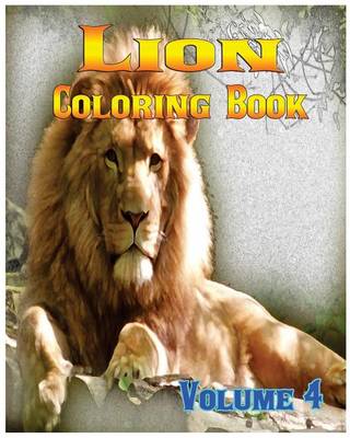 Cover of Lion Coloring Books Vol.4 for Relaxation Meditation Blessing