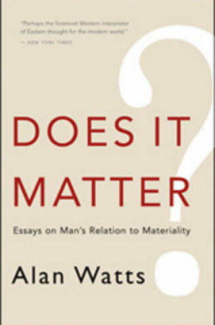 Cover of Does it Matter?