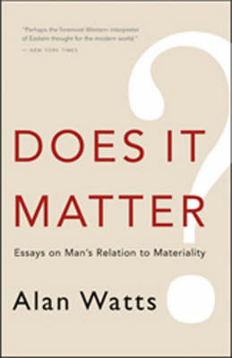 Book cover for Does it Matter?