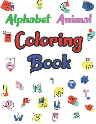 Book cover for Alphabet Animal Coloring Book