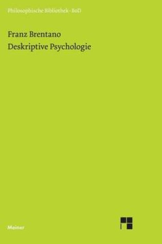 Cover of Deskriptive Psychologie