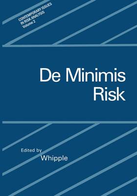 Book cover for de Minimis Risk