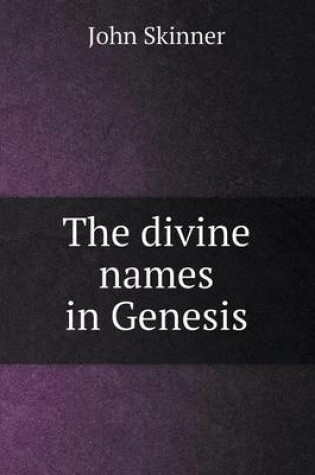 Cover of The Divine Names in Genesis