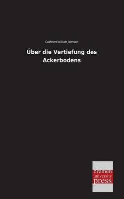 Book cover for Uber Die Vertiefung Des Ackerbodens