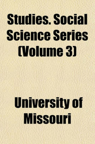 Cover of Studies. Social Science Series (Volume 3)