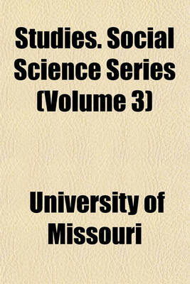 Book cover for Studies. Social Science Series (Volume 3)