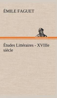 Book cover for Études Littéraires - XVIIIe siècle.