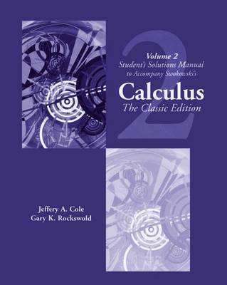 Book cover for Student Solutions Manual, Vol. 2 for Swokowski's Calculus