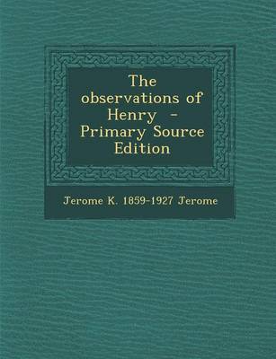Book cover for Observations of Henry