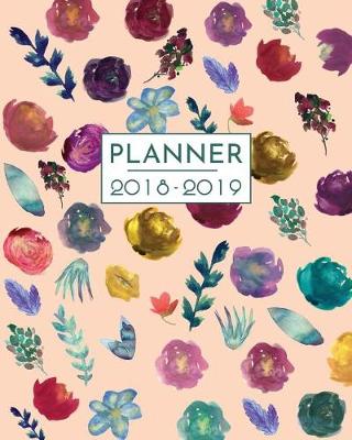 Book cover for Floral 2018-2019 Academic Planner