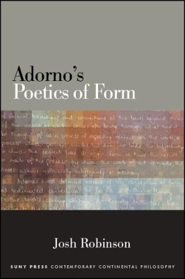 Book cover for Adorno's Poetics of Form