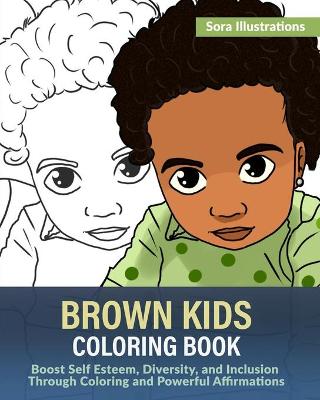 Book cover for Brown Kids Coloring Book