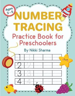 Book cover for Number Tracing Practice Book for Preschoolers