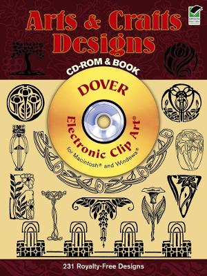 Book cover for Arts and Crafts Designs CD-ROM and Book