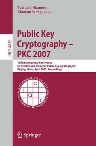 Cover of Public Key Cryptography