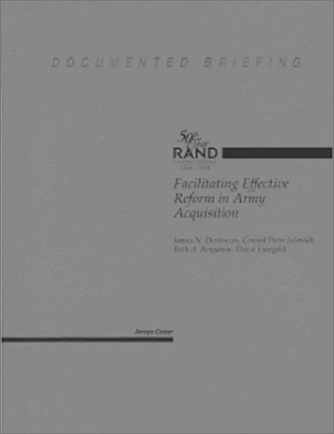 Book cover for Facilitating Effective Reform in Army Acquisitions