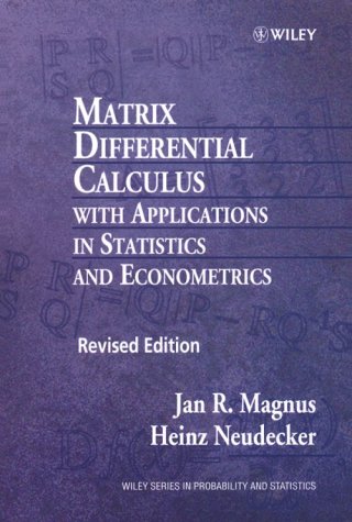 Cover of Matrix Differential Calculus with Applications in Statistics and Econometrics