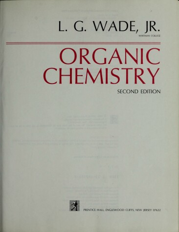 Book cover for Organic Chemistry