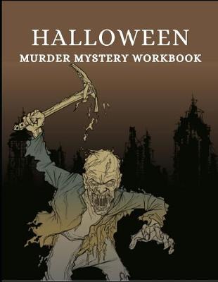 Book cover for Halloween Murder Mystery Workbook