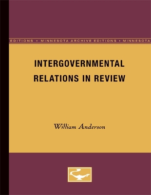 Cover of Intergovernmental Relations in Review