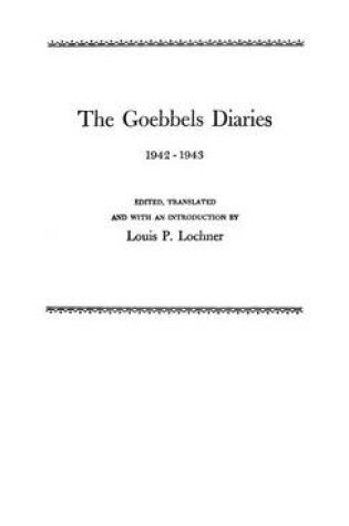 Cover of The Goebbels Diaries, 1942-1943
