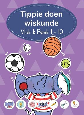 Book cover for Tippie doen wiskunde (Vlak 1 Boek 1-10)